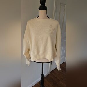 New St Louis Cardinals Baseball Cream Cropped Sweatshirt